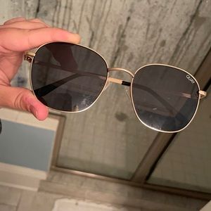 Quay gold trim sunglasses
